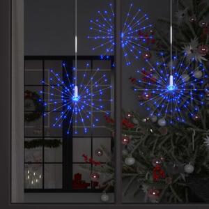 Venkovní vánoční ohňostroj světle modrý 20 cm 140 LED diod