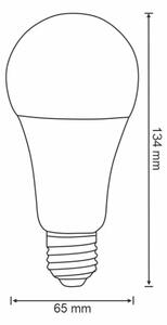 RGBW LED Stmívatelná žárovka A65 E27/11W/230V 2700-6500K Wi-Fi Tuya