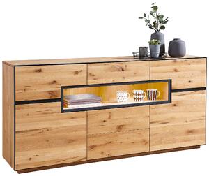 ŠIROKÁ KOMODA, divoký dub, barvy dubu, 180/85/42 cm Linea Natura