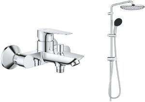 Sada sprchová sada Grohe Vitalio Start System 26680001, vanová baterie Grohe Start Edge 24198001