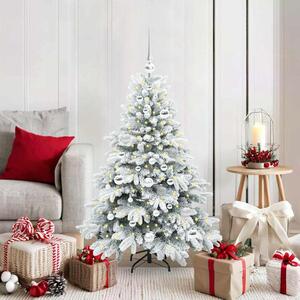 Umělý vánoční stromeček s 150 LED diodami Bílá 120 cm PE a PVC 3397593