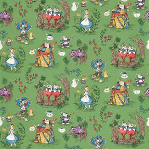 Sanderson Alice In Wonderland Odstín tapety: Gumball Green