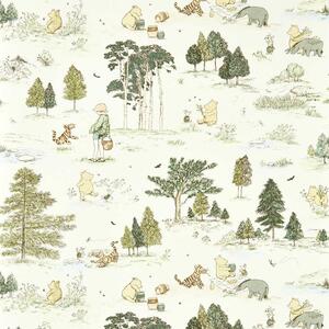 Sanderson Winnie The Pooh Odstín tapety: Macaron Green