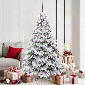 Umělý vánoční stromeček s 300 LED diodami Bílá 180 cm PE a PVC 3397620