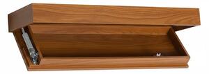 Floatshelf™ Nástěnná Police S Tajnou Přihrádkou (53 X 17,5 X 5 Cm), Hnědá