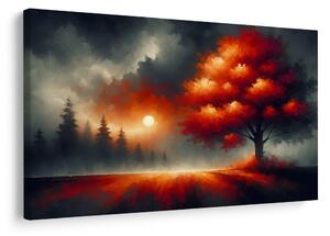 Obraz strom života v mlze