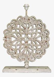 Dřevěná lampa s ornamentem 3