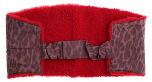 Špongr Ledvinový pás kožešinový LP120 velikost 100 - 120 cm ovčina červený