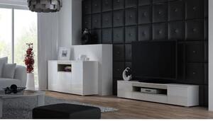 Cama K VIVA BI/BI+S, 3 dveře/dveří, 5 police/polic, Bílá, Dřevotřískové desky, Bílá, Dřevotřískové desky