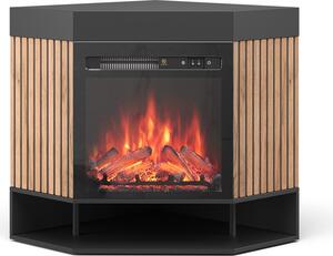 Elektrický krb Vicco Lynea Černá 100 cm s realistickým efektem plamene a 1800W topným tělesem, Model 51890
