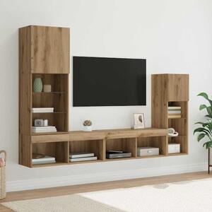 Nábytkové stěny pro TV 4 ks Artisanový dub Kompozitní dřevo 3402945