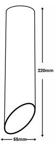 Bodové svítidlo VALDA 1xGU10/60W/230V černá