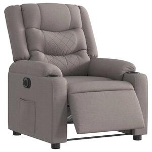 Elektrické polohovací křeslo taupe textil 3310251
