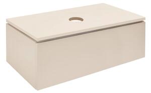 Koupelnová skříňka s krycí deskou SAT Feel 100x30x46 cm pískově béžová mat SATFEEL100BED