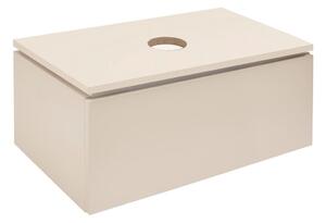 Koupelnová skříňka s krycí deskou SAT Feel 80x30x46 cm pískově béžová mat SATFEEL80BED