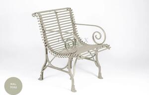 Kovová židle Arras Armchair A1 Barva: Pebble Grey - RAL 7032, Galvanizace: Nic