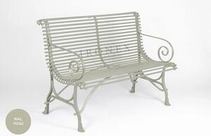 Kovová lavice Arras B2 Barva: Pebble Grey - RAL 7032, Galvanizace: Nic