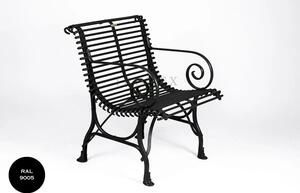 Kovová židle Arras Armchair A1 Barva: Jet Black - RAL 9005, Galvanizace: Nic