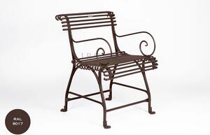 Kovová židle Arras US Armchair A3 Barva: Chocolate Brown - 8017, Galvanizace: Nic