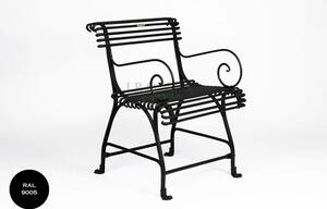 Kovová židle Arras US Armchair A3 Barva: Jet Black - RAL 9005, Galvanizace: Nic