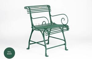 Kovová židle Arras US Armchair A3 Barva: Moss Green - RAL 6005, Galvanizace: Nic