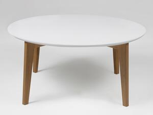 Design Scandinavia Konferenční stolek Alvin bílá / dub