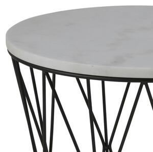 Design Scandinavia Konferenční stolek s mramorovu deskou Gone, 50 cm
