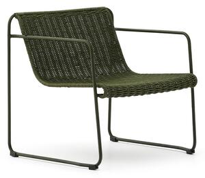 Zelené kovové zahradní křeslo Maurina – Kave Home