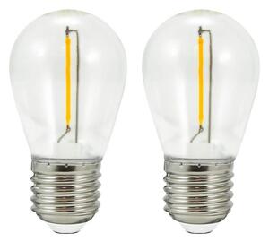 SADA 2x LED Žárovka PARTY E27/0,5W/36V 2200K