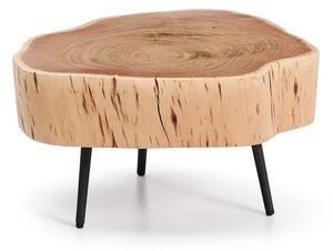 Kulatý konferenční stolek s deskou z akácie v přírodní barvě 49x47 cm Tanive – Kave Home
