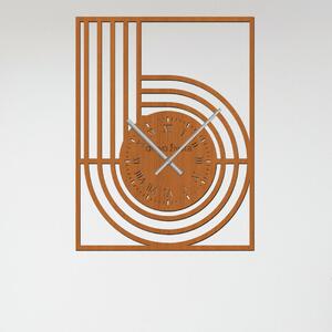 Dřevo života | Nástěnné hodiny RETRO Zvolte barvu dekoru: Třešeň | Velikost hodin: 31x40 | Barva ručiček: Stříbrné