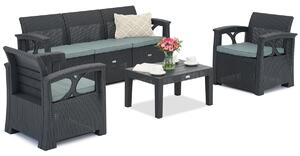 Sada zahradního nábytku Reno 5 Garden Point antracit technorattan