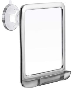 Sprchové zrcadlo holicí zrcadlo koupelnové zrcadlo - Chrom - 20,3 x 17,7 cm - Proti orosení - Otočné o 360°