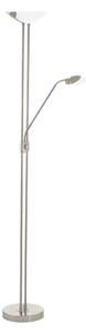 Šedá LED stojací lampa se skleněným stínidlem (výška 180 cm) BAYA LED – EGLO