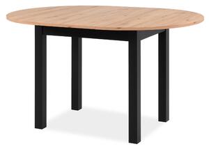 Jídelní stůl BUD dub artisan/černá, šířka 100 cm