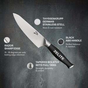 Zelite Infinity by Klarstein Comfort Pro, 6" nůž šéfkuchaře, 56 HRC, nerezová ocel