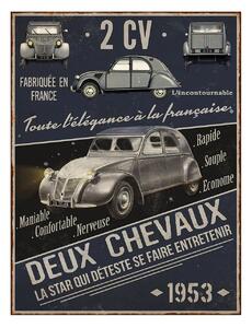 Retro plechová cedule - Francouzská elegance