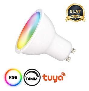 LED RGB Stmívatelná žárovka GU10/5W/230V 2700-6500K Wi-Fi Tuya