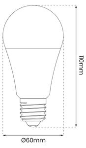 LED RGB Stmívatelná žárovka A60 E27/8W/230V 2700-6500K Wi-Fi Tuya