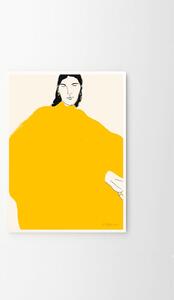 Autorský plakát Yellow Dress by Rosie McGuinness 50 x 70 cm