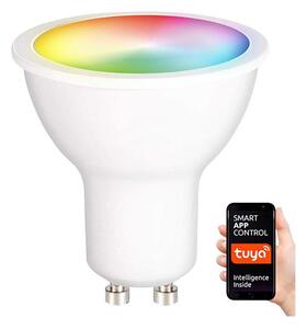 LED RGB Stmívatelná žárovka GU10/5W/230V 2700-6500K Wi-Fi Tuya