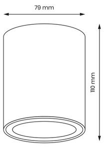 Bodové svítidlo BIMA 1xGU10/25W/230V kulatý bílá