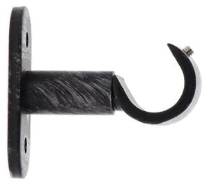 Kovová konzole krátká 2ks - 5cm - černá