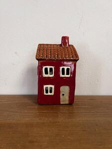 Keramický domeček na čajovou svíčku 9x15cm 3