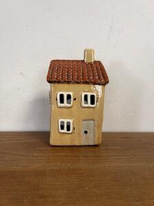 Keramický domeček na čajovou svíčku 9x15cm 5