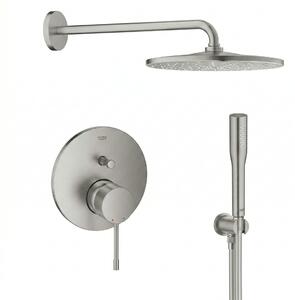 Sada hlavová sprchá s ramenem Grohe Rainshower 26558DC0, vanová baterie Grohe Essence 24058DC1, 26658DC0, 27400DC0, 28362DC1