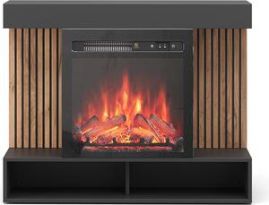 Elektrický krb Vicco Lynea Černá 100 cm s realistickým efektem plamene a 1800W topným tělesem, Model 51888