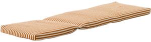 Kave Home Pruhovaný oranžovo-bílý polštář na lehátko Dirome 50 x 175 cm