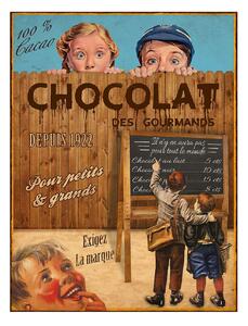 Antic Line Plechová cedule Chocolat