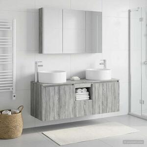 Sada koupelnových skříněk 4 ks Šedý Sonoma Kompozitní dřevo 3406588